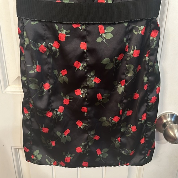 For Love and Lemons Love Song Dress Mini Dress Black Res Flowers Size XS - Picture 5 of 15